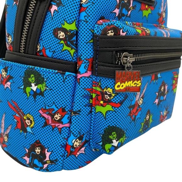 NEW Loungefly Disney Marvel Comics Women Of Marvel Mini Backpack